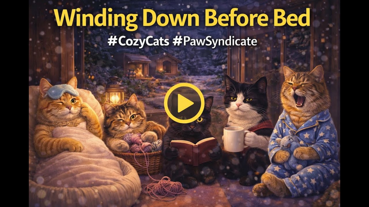 🐾 Cozy Live Cat Cam | The Paw Crew Winding Down Before Bed