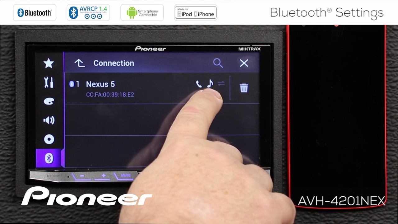 How To - Bluetooth Settings Menu for Pioneer NEX Receivers 2017