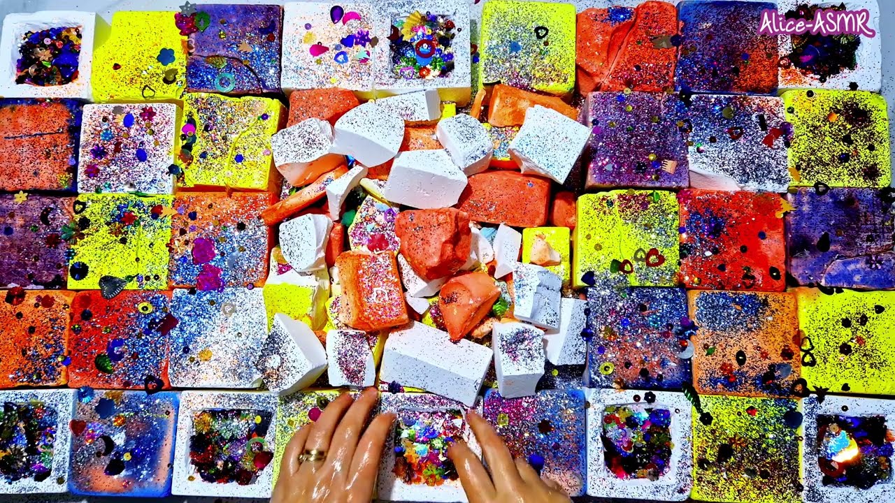Dyed Gym Chalk | Mass Crush |Glitter Bombs | 13k Celebration | Pebble Crushing | Powder Play