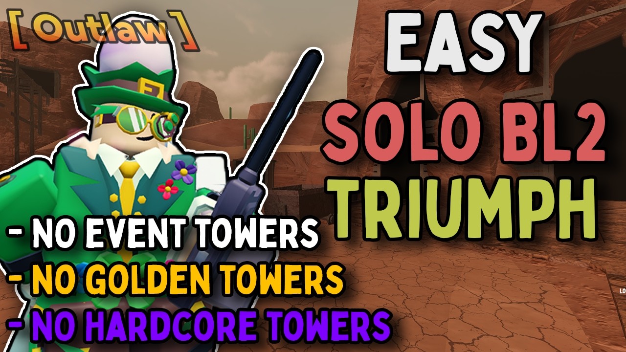 Solo Badlands 2 Without Special Towers + Without Skill Tree Triumph | Easy Guide  - TDS