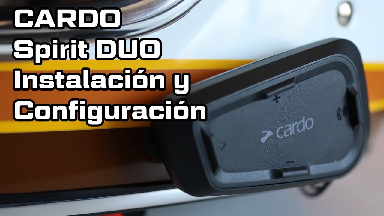 Instalación Comunicador Bluetooth para Casco de Moto Cardo Spirit en Español