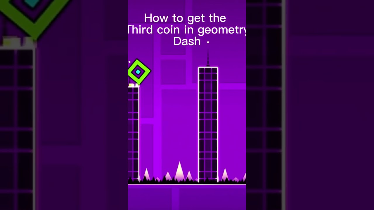 How to get the third coin in geometry dash first level 