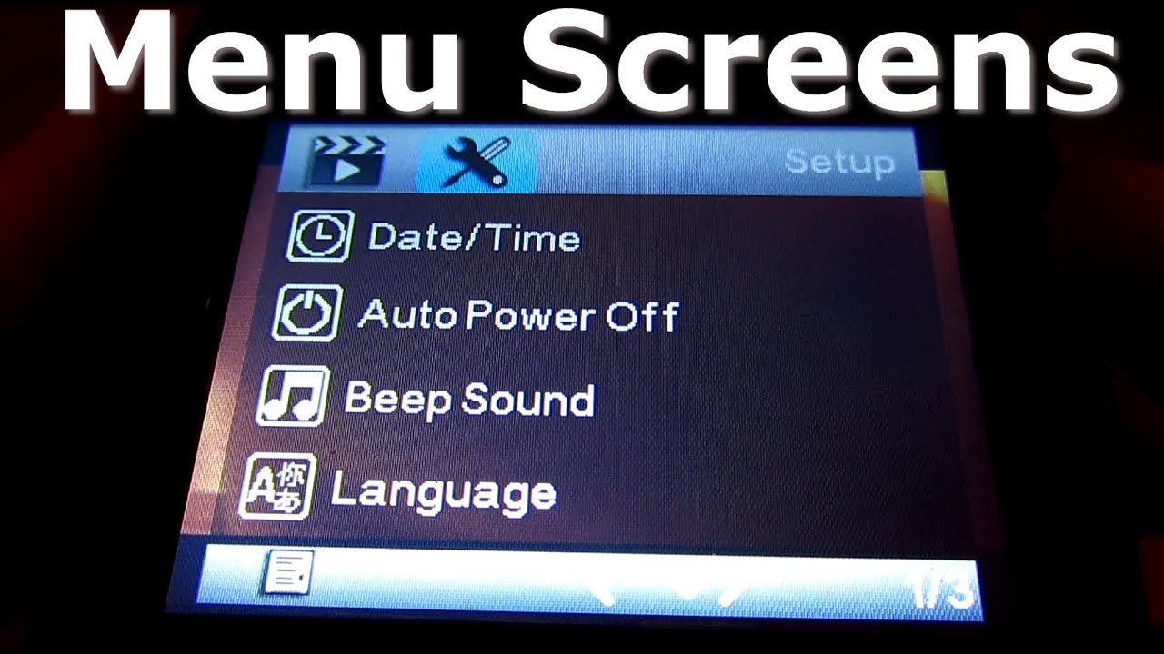 Rexing v1 - Complete Menu Screens of Dash Cam Review