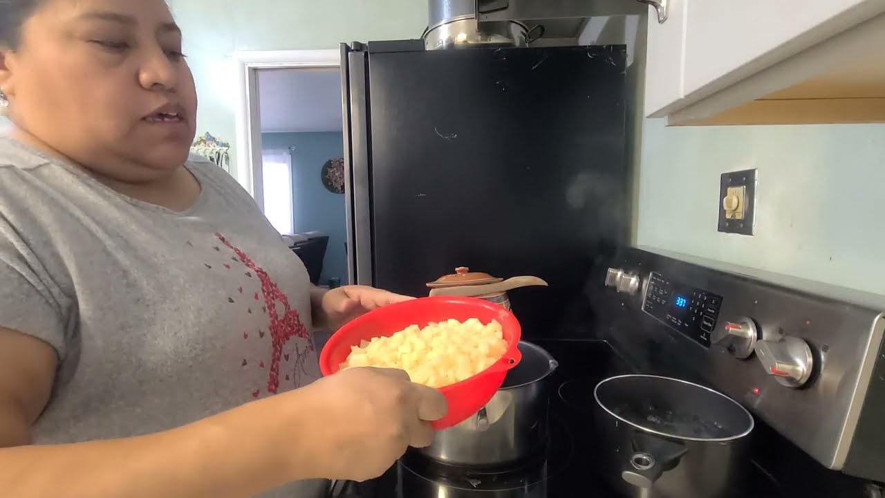 Aquí les enseño acer crema de patatas 