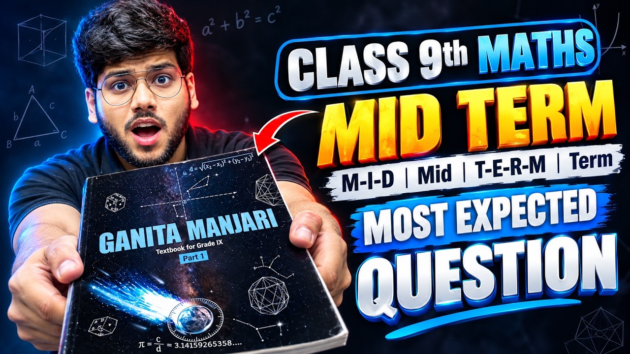 Class 9th Maths Most Expected Questions in Mid Term Exam | Maths Future