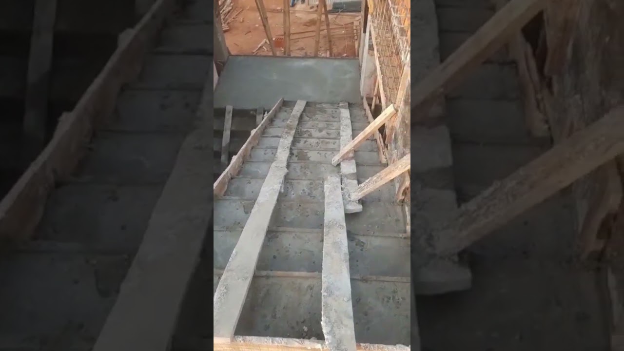 dog leg staircase perfectly casted #constuction #building #constructionindustry #civilengineering