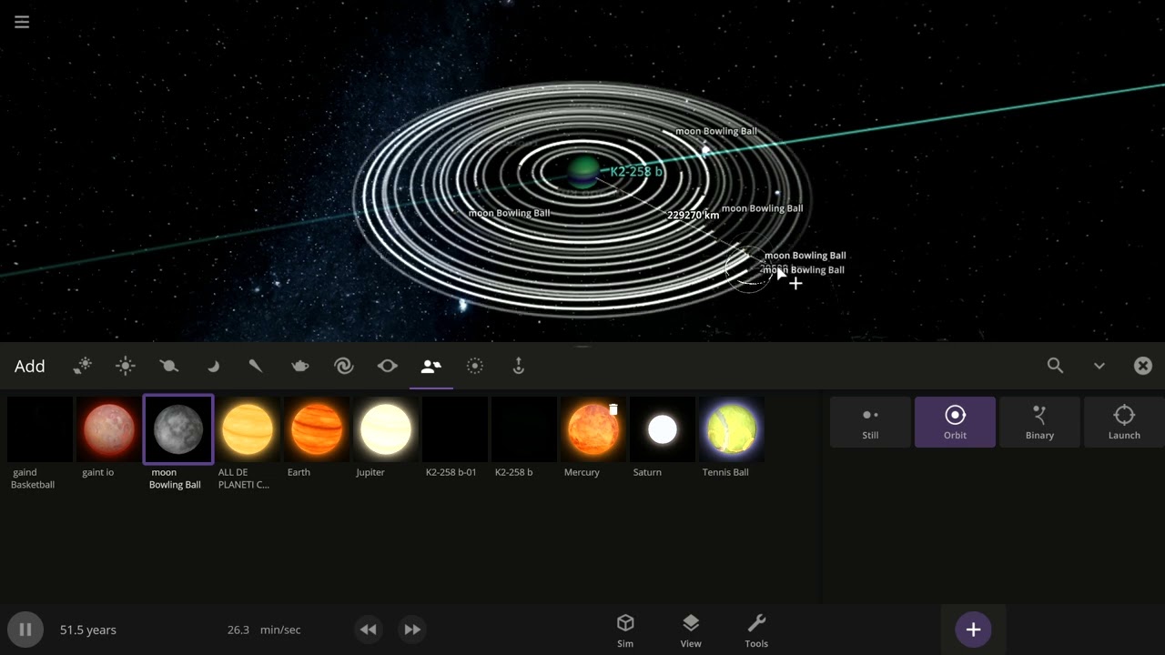 Universe Sandbox Tutorial: Creating Multiple Moons