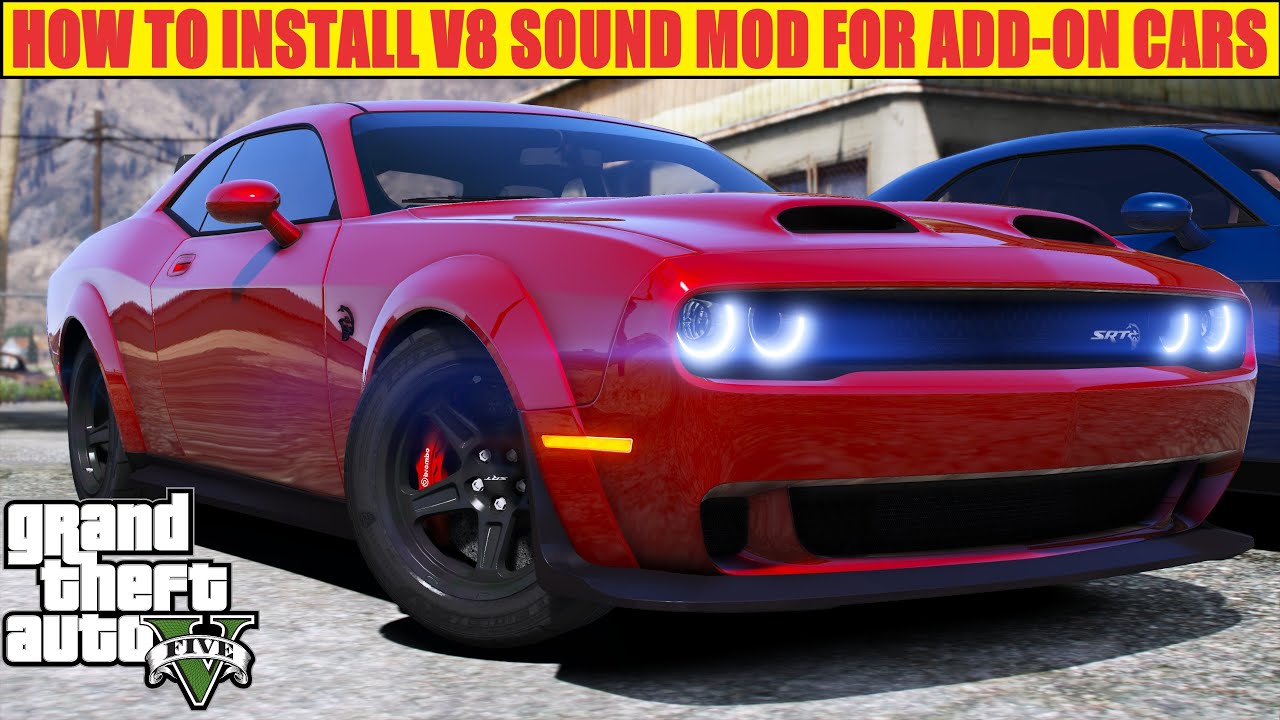 Как установить звуковой мод V8 для дополнительных машин | Supercharged Hellcat Redeye Sound Mod |...