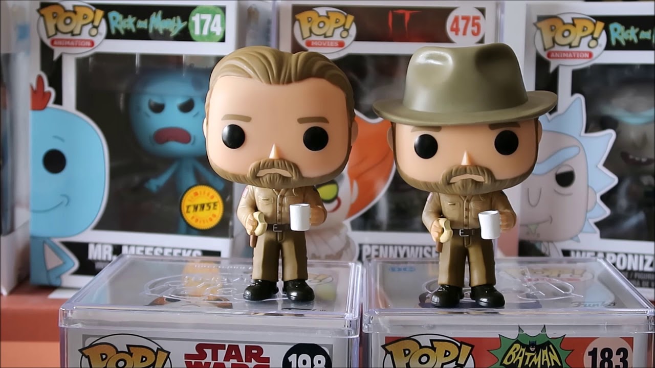 Hopper Stranger Things Funko Pop Chase VS Greneral Release #StrangerThings Vinyl Figure Reviewe