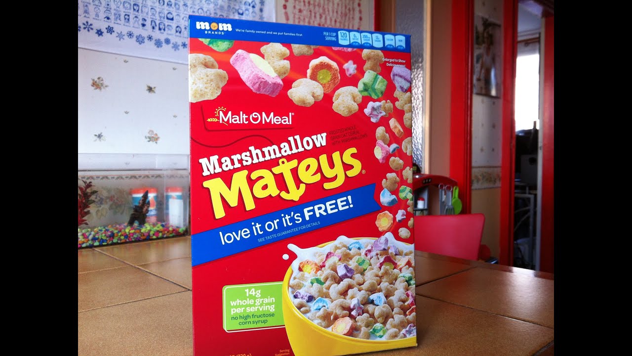 Marshmallow Mateys cereals - Produit am&eacute;ricain.