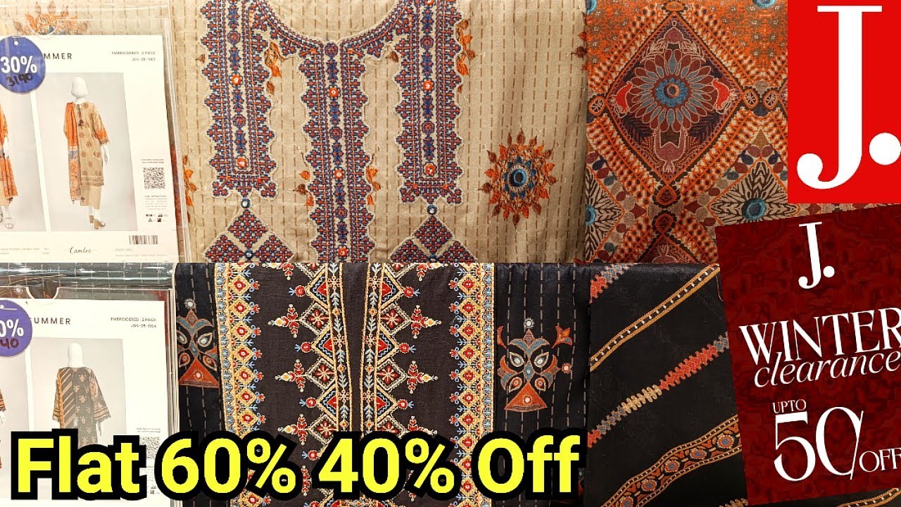 J.Winter Clearence Year End Sale🔥J.Unstitched Flat 60% Off🔥J.Sale 2025