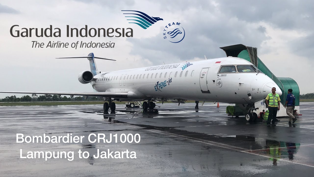 Garuda Indonesia Bombardier CRJ1000 | GA77 | Lampung - Jakarta