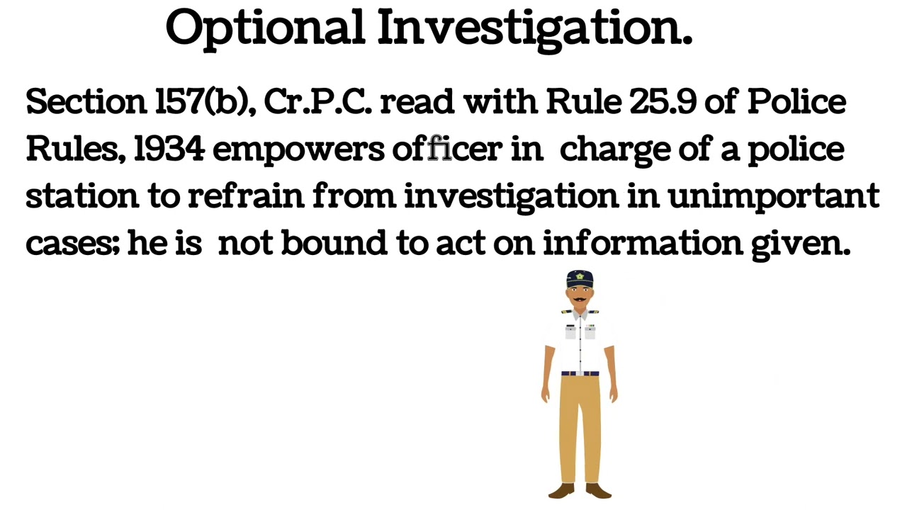 Optional Investigation Under CrPC