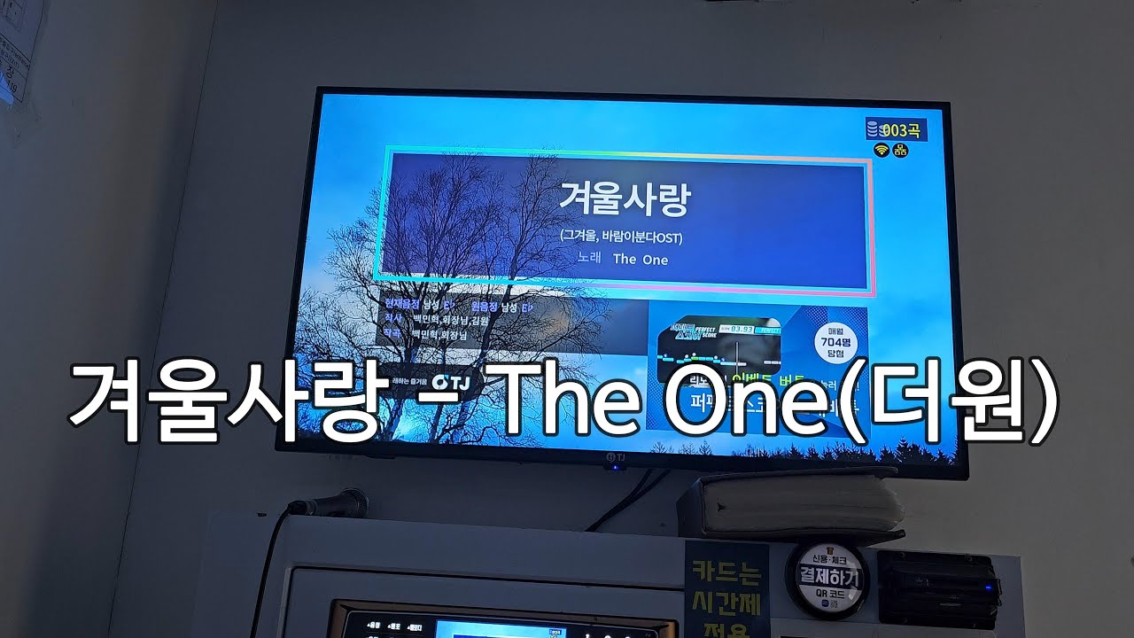 겨울사랑 - The One(더원) Live #cover