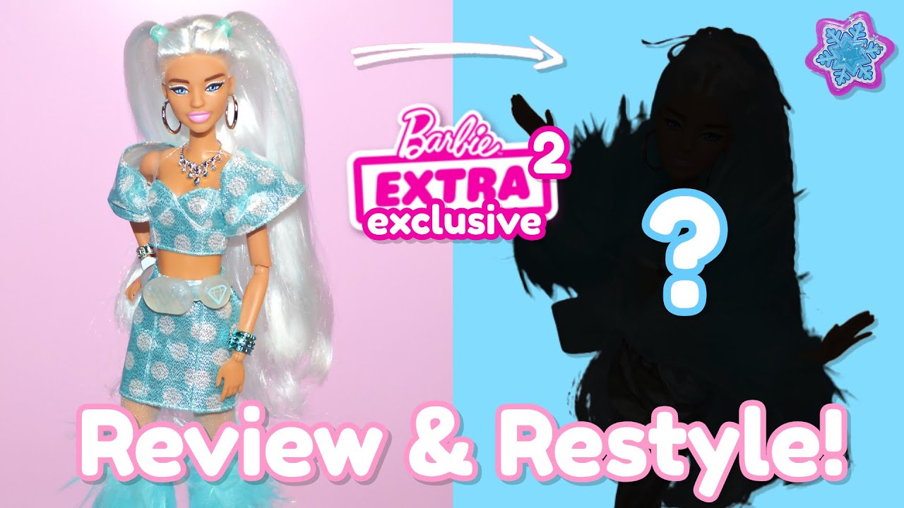 Barbie EXTRA 5-pack Exclusive 2! ❄️💙 Review, Restyle & Lookbook!