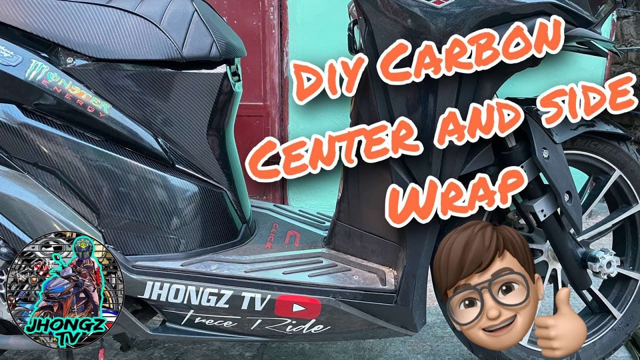 DIY CARBON STICKER WRAP | CENTER AND SIDE FAIRINGS |