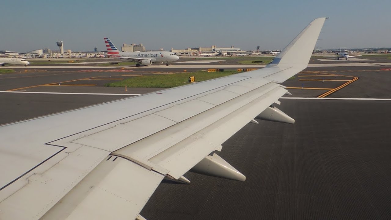 American Eagle (Republic) Embraer ERJ-175 [N428YX] push back, start up, and takeoff from PHL