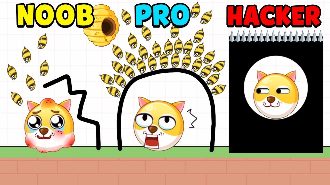 NOOB vs PRO vs HACKER w URATUJ PIESKA!
