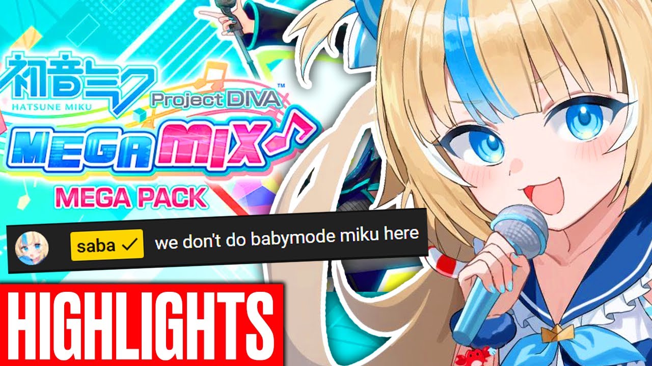 Saba plays Hatsune Miku Project Diva (Stream Highlights)