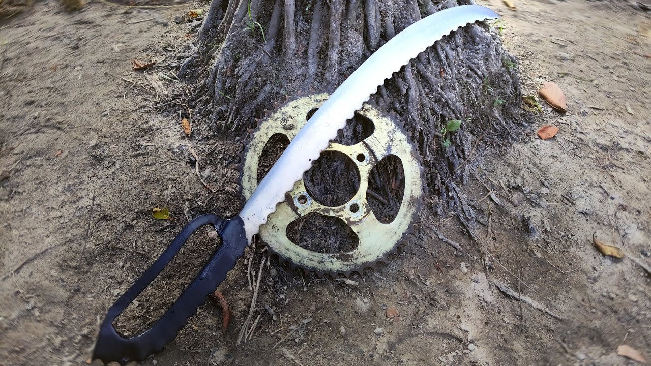 Sword Making - Forging Sword From Bike Chain Sprocket !! #sword