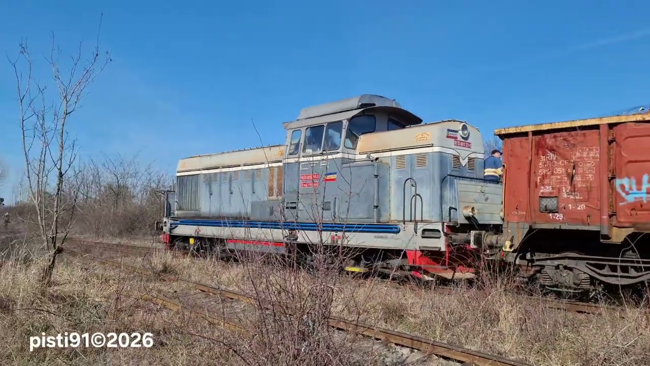 Manevra cu LDH 81-0321 pe linia industriala a Remat-ului din Episcopia Bihor. 