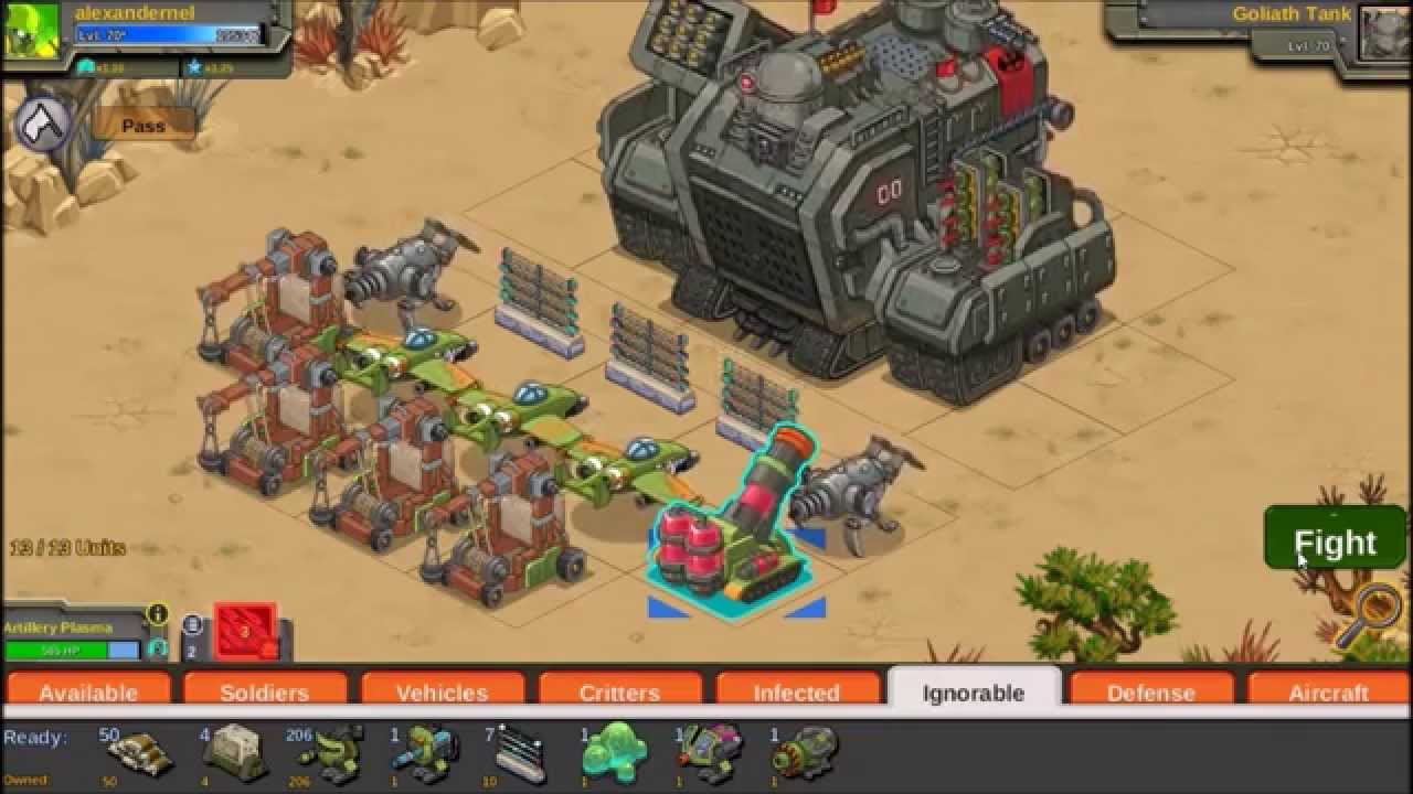 Battle Nations Goliath Tank No Nano Units
