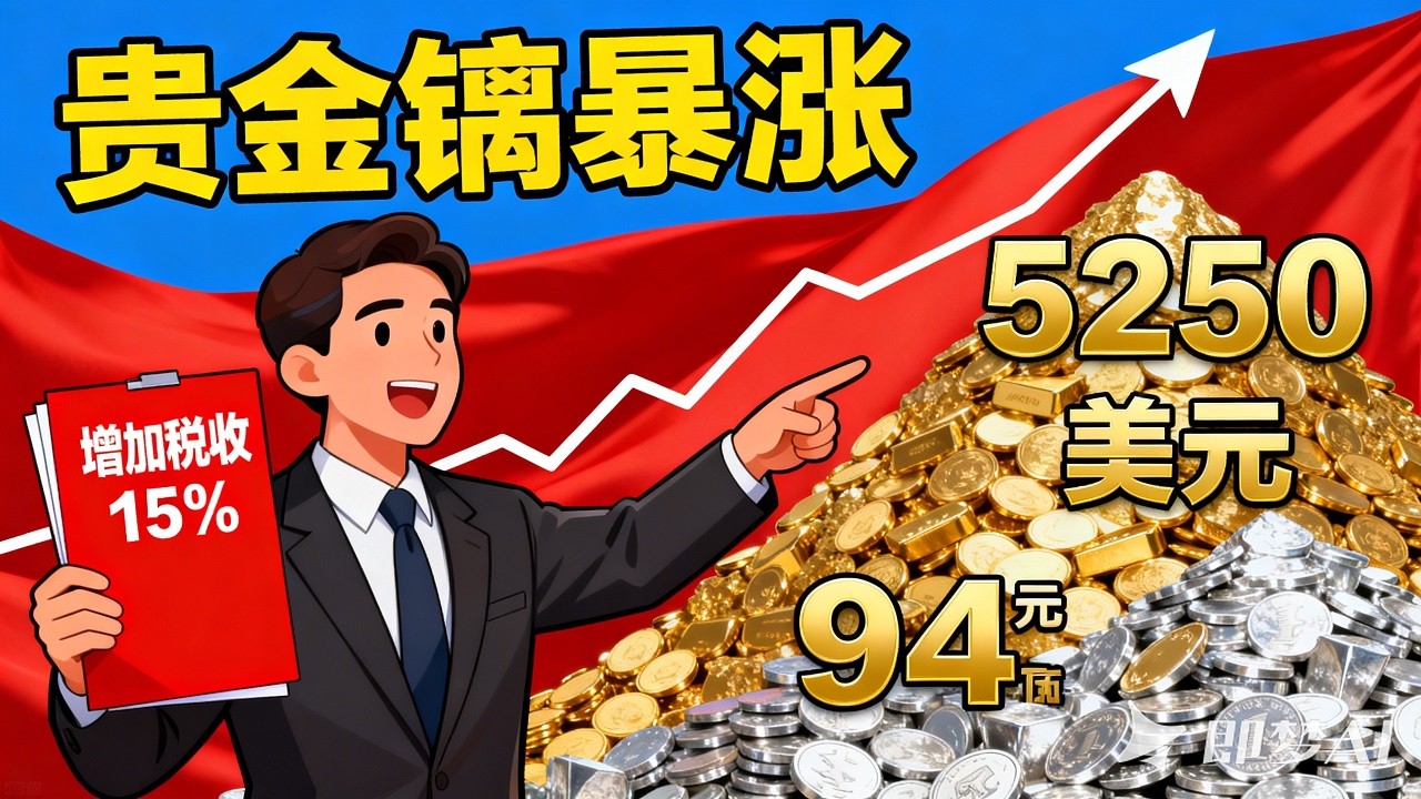 邏輯崩潰！美元與黃金同步暴漲，2026 貴金屬的末日劇本曝光！#川普 #黃金投資 #白銀暴漲 #2026