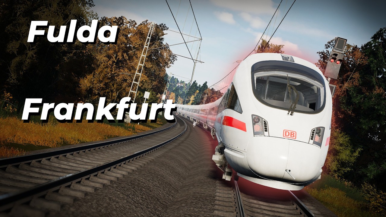 ICE 1650 Fulda - Frankfurt Hbf, BR 411 ICE T, ALL SAFETY SYSTEMS | Train Sim World 6