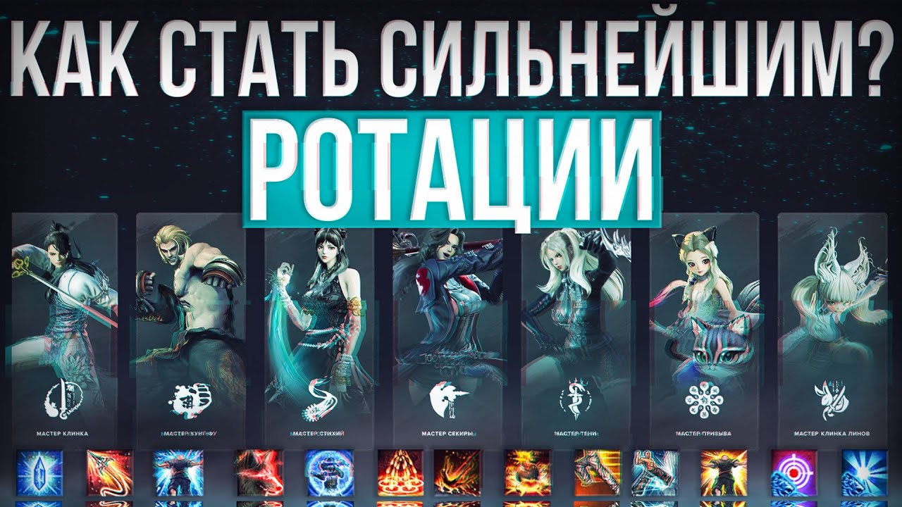 ротации и комбинации скилов | blade and soul neo