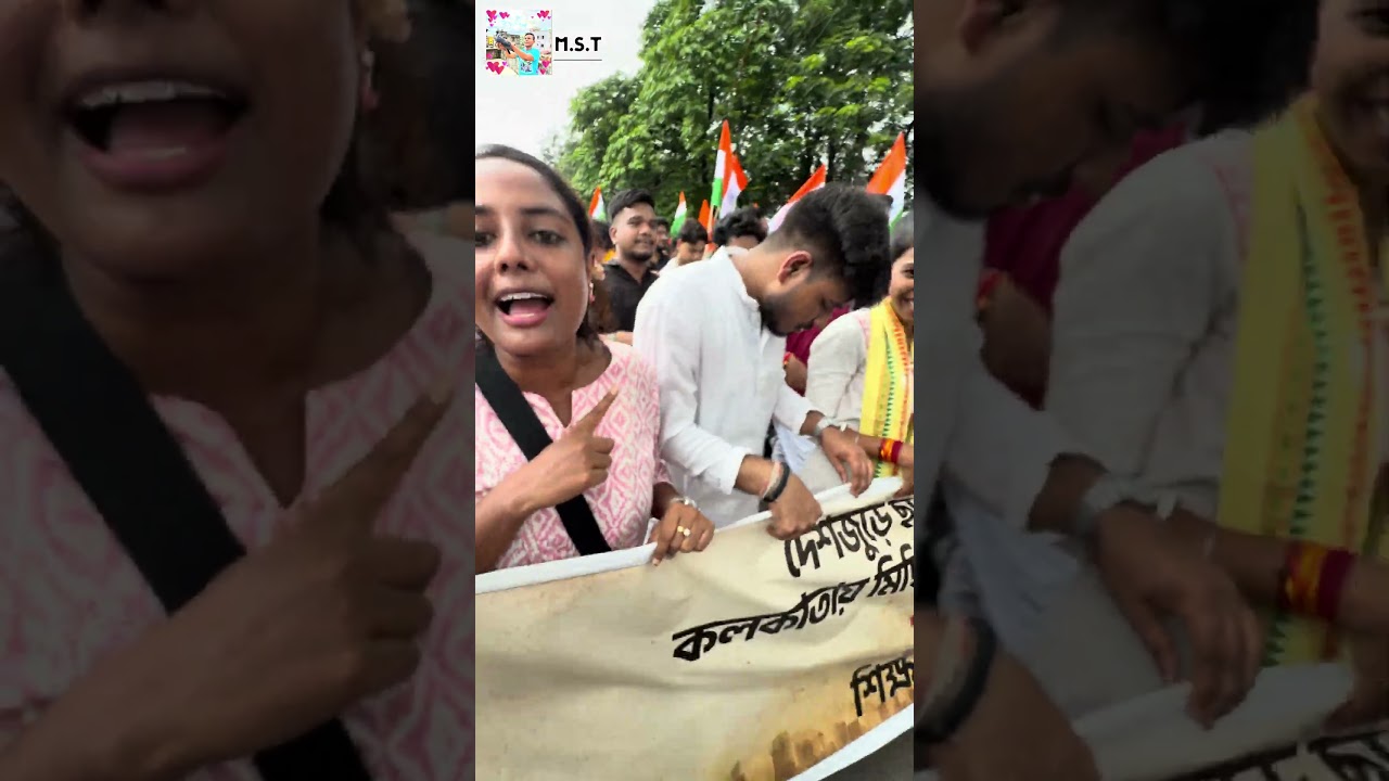 ABVP ka julos 🫵 #agitation #procession #public #abvp #studentlife #protest #shorts #road