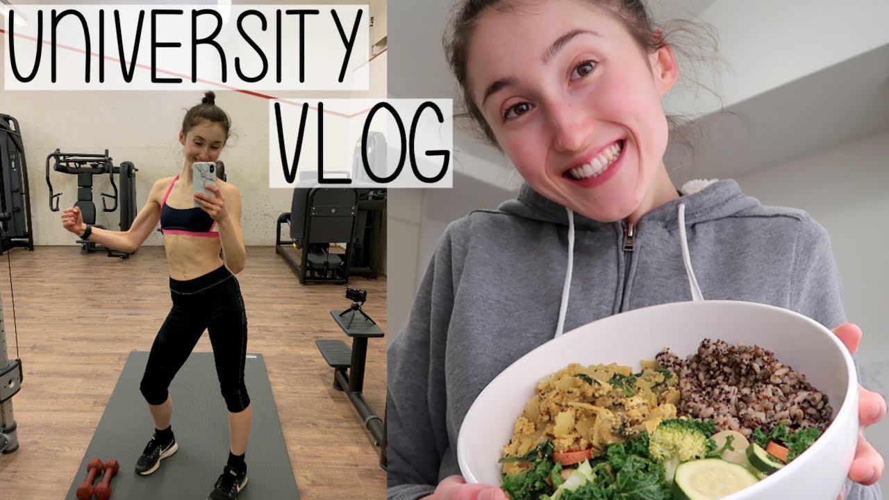 DAY IN MY LIFE BACK AT UNIVERSITY | LECTURES, WORK & HIGH PROTEIN POST-WORKOUT VEGAN MEAL IDEA