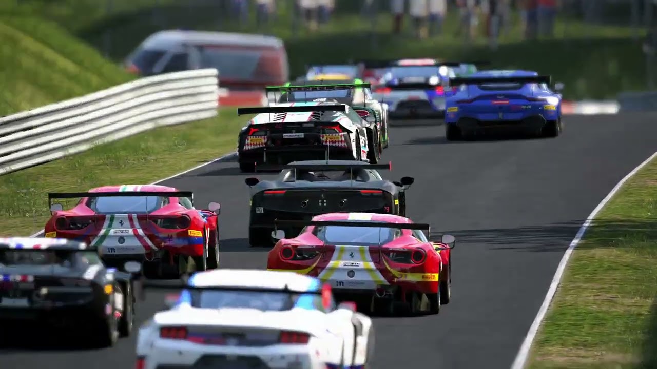 Ferrari 296GT3 45 Mins (5Laps) @ Nurburgring 24Hr - ACC Replaycam