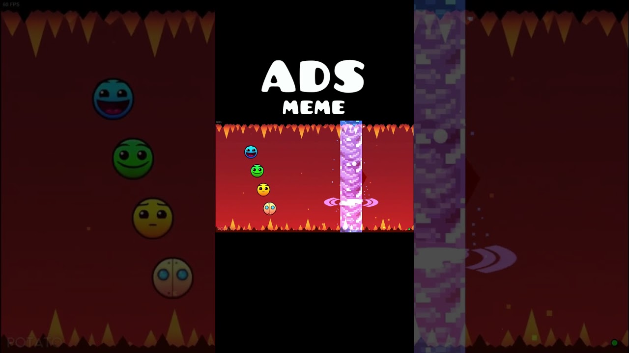 Geometry Dash 2.2 ADS cringe #shorts #deluxe12