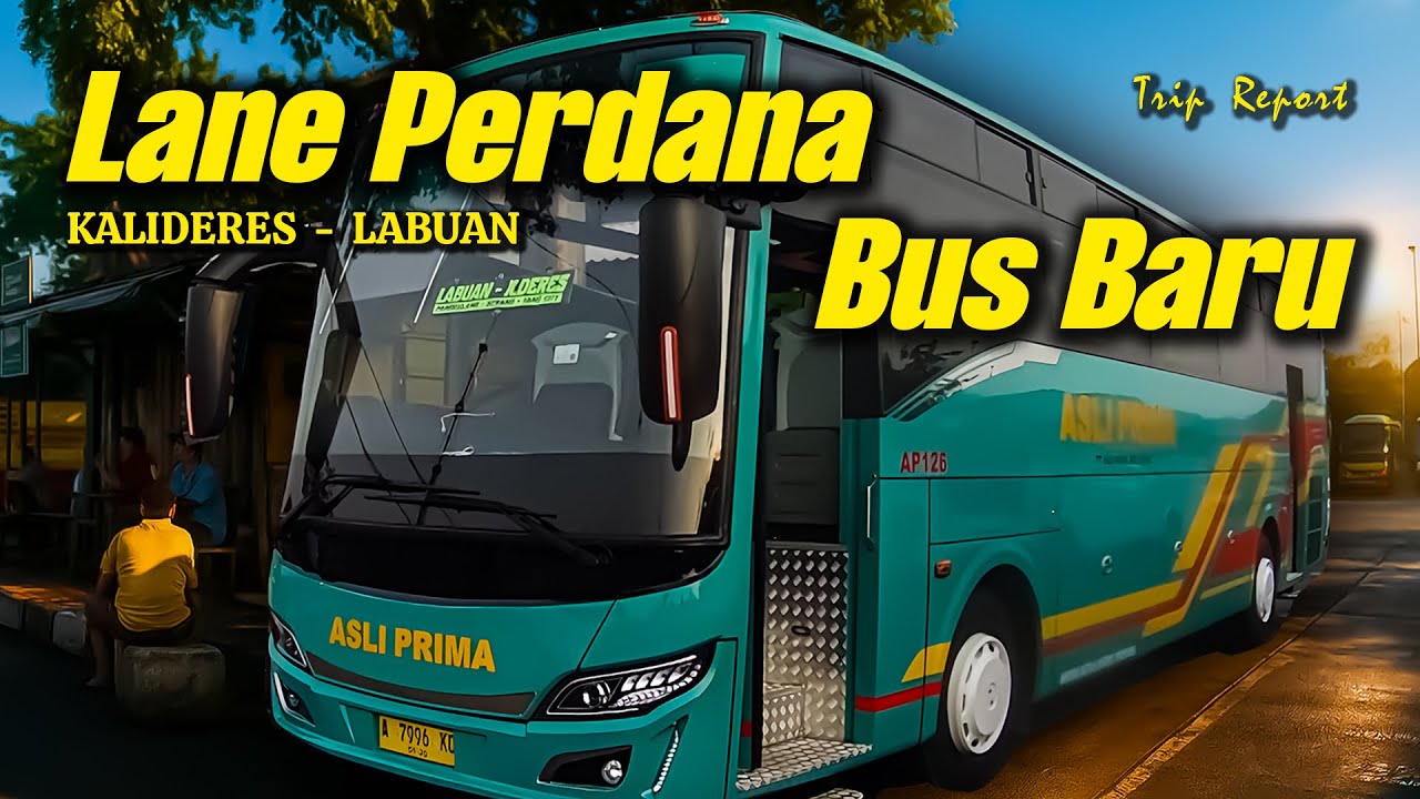 ASLI GANTENG ABIS‼️ Naik bus baru SINGLE GLASS PO ASLI PRIMA Lane Perdana Kalideres - Labuan😱🔥