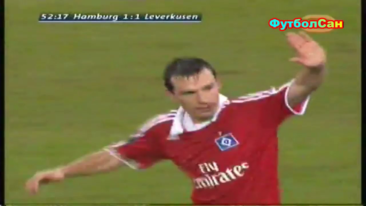 Гамбург - Байер 3:2 обзор 1/8 Кубок УЕФА 2007/08