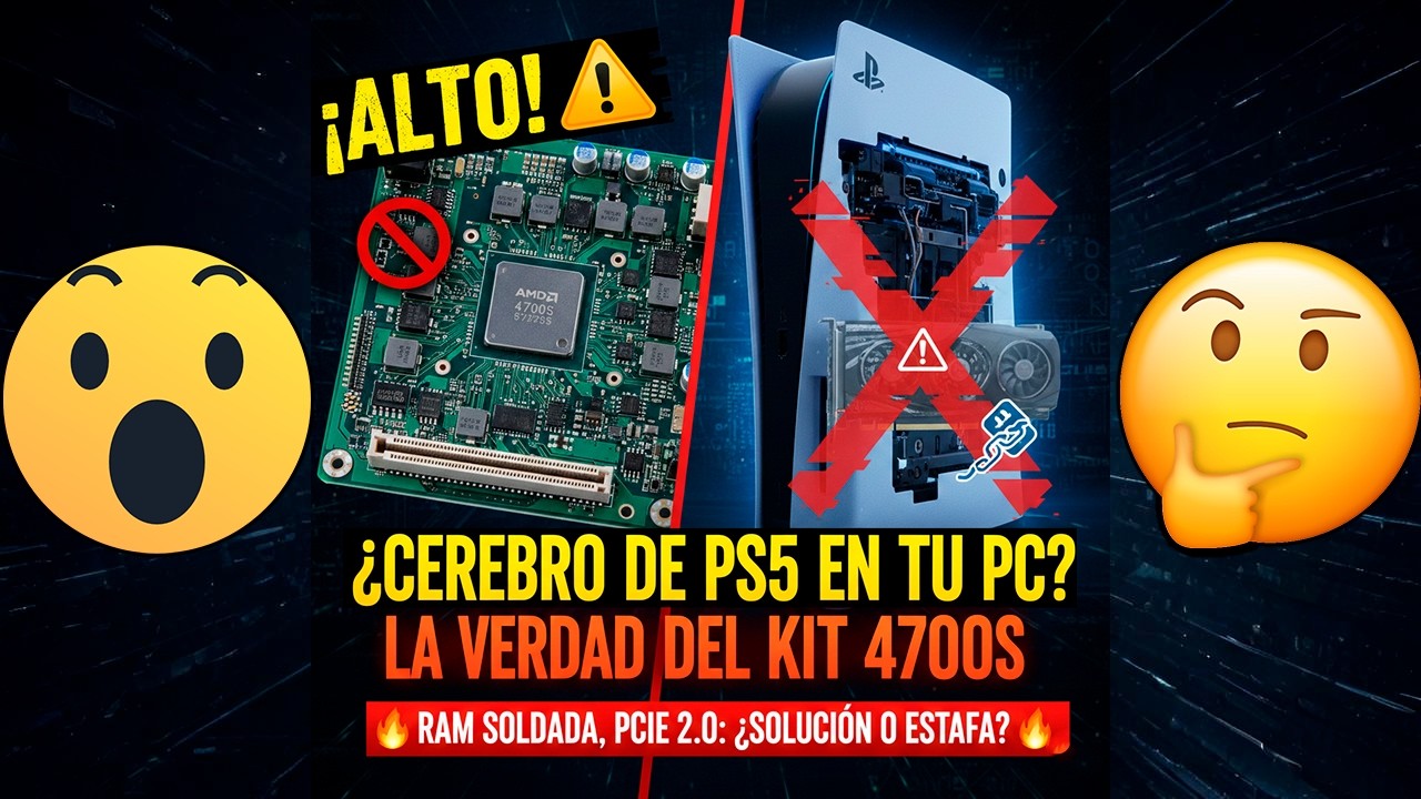 &iquest;LA PC CON CORAZ&Oacute;N DE PS5? El extra&ntilde;o kit AMD 4700S