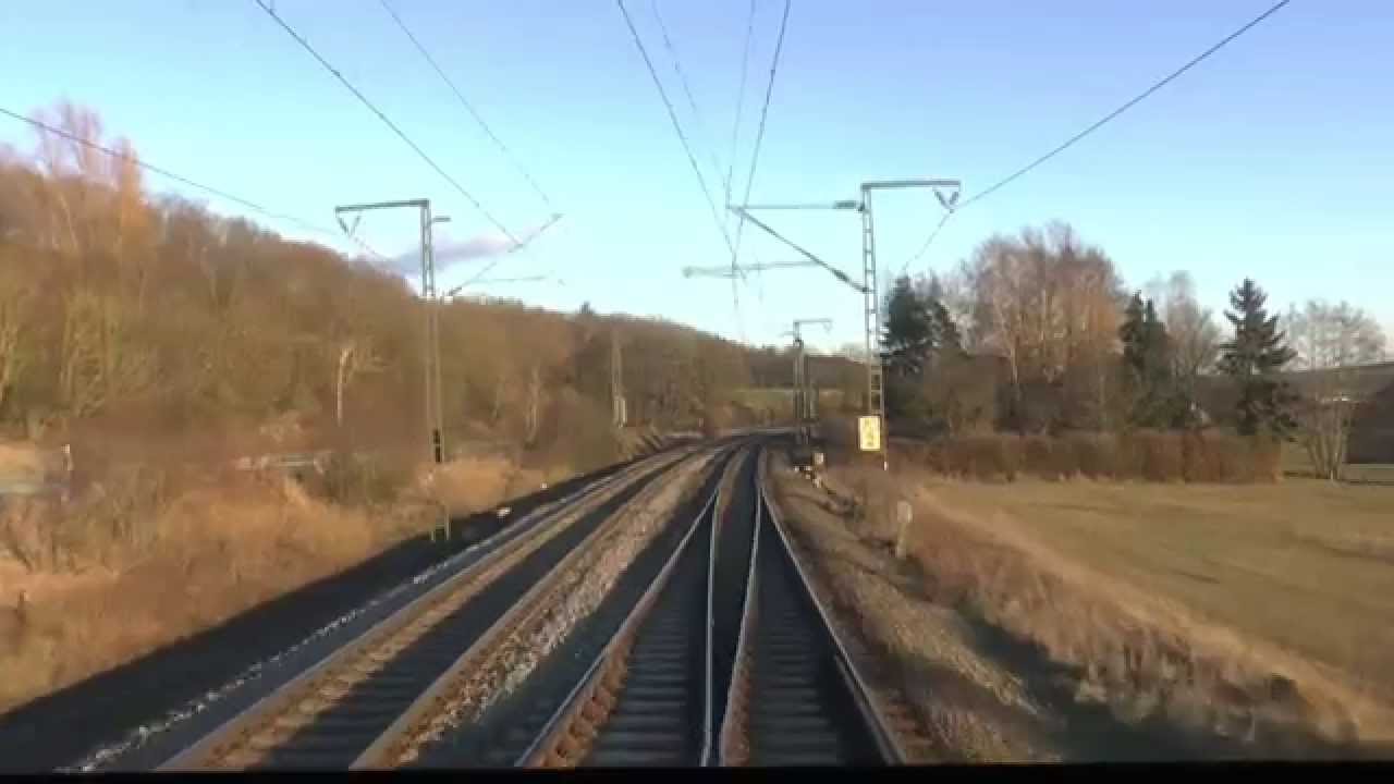 Führerstandsmitfahrt Northeim-Treuchtlingen Teil V:Würzburg-Ansbach