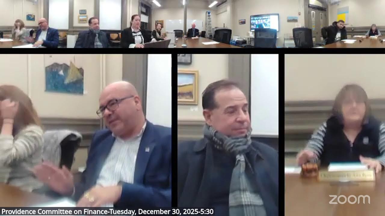 Providence Committee on Finance-Tuesday, December 30, 2025-5:30 PM