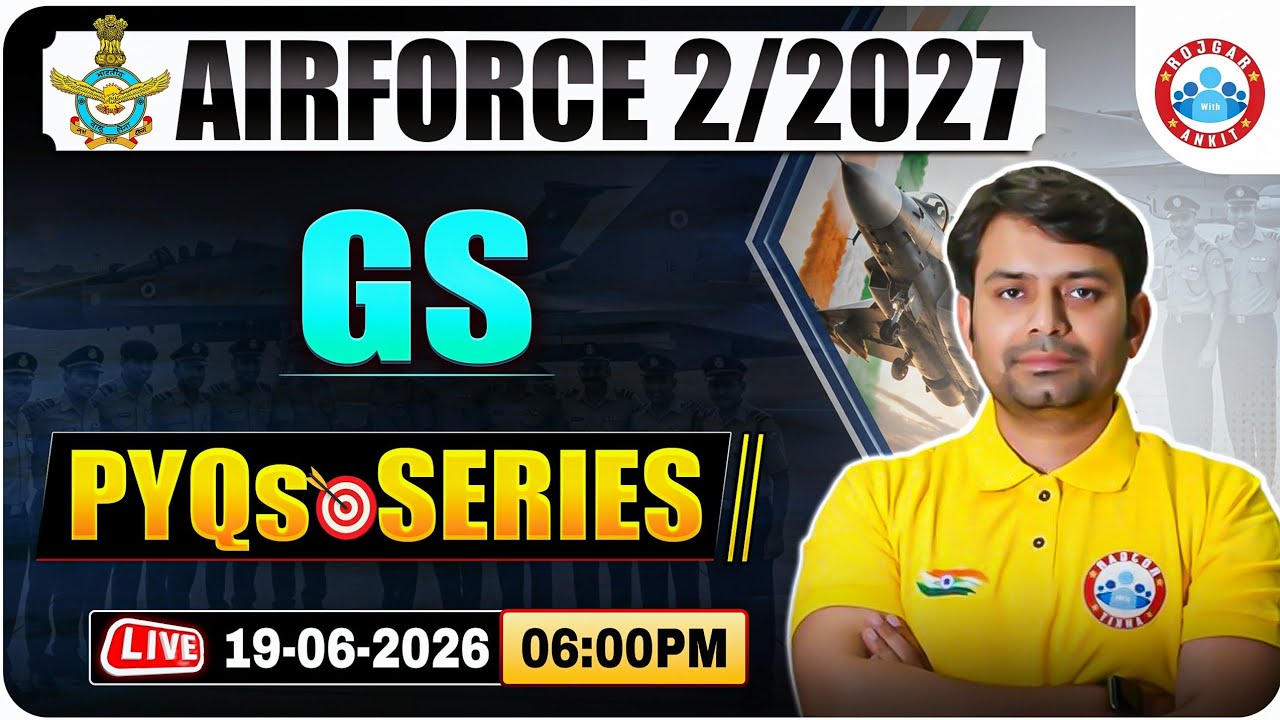 Airforce 2 2027 GK GS Class | Airforce PYQ Series | Agniveer Airforce GS PYQ By Nitin Sir