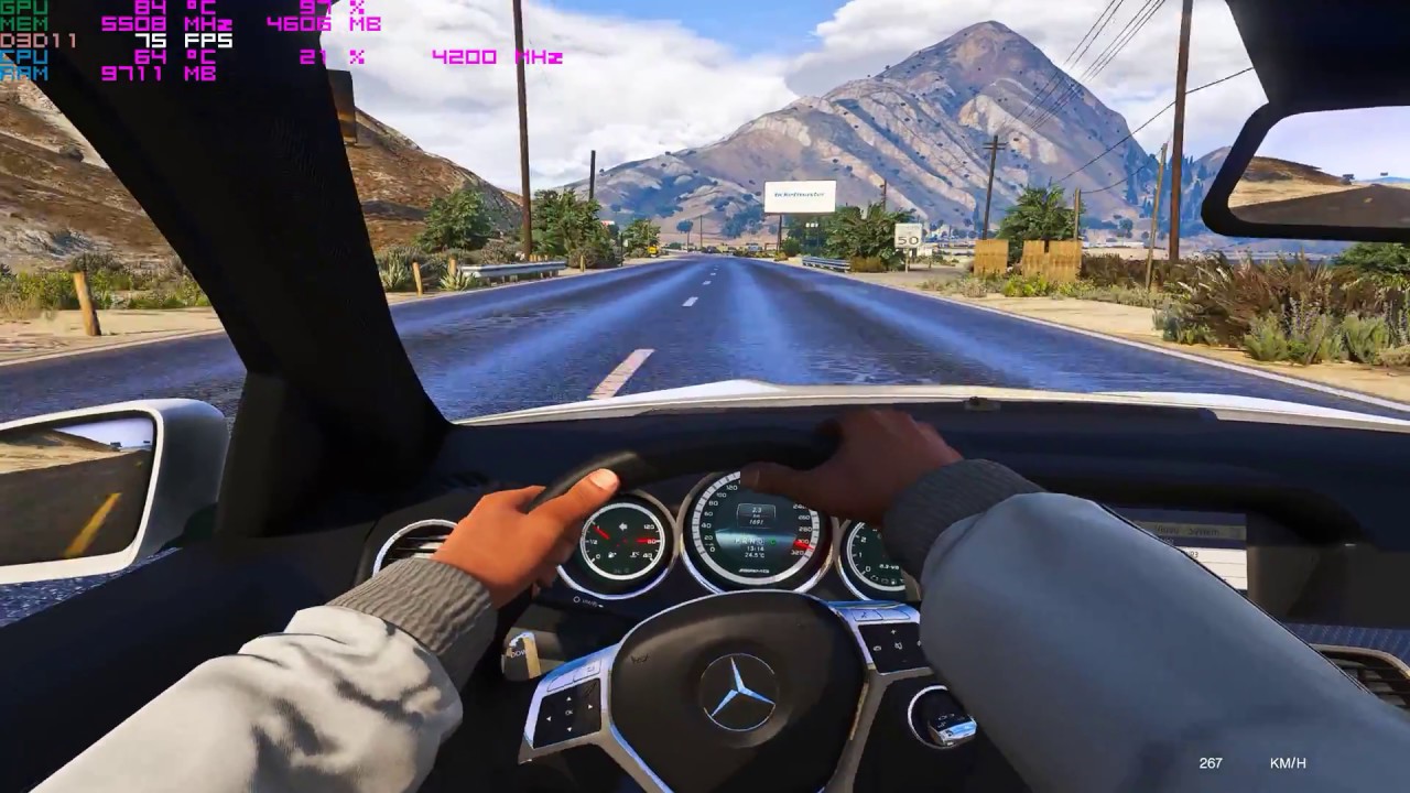 ► GTA 5 First Person Driving! (C63 AMG) M.V.G.A ✪ REDUX