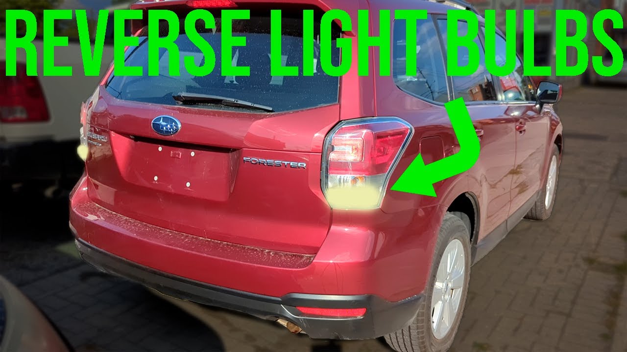 Как заменить лампу заднего хода - Subaru Forester (2014-2018)