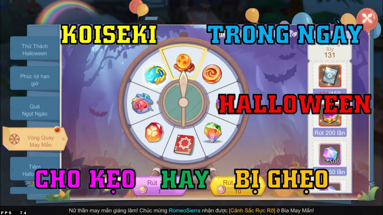 KOISEKI Trong Ng&agrave;y HALLOWEEN | ĐƯỢC KẸO Hay BỊ GHẸO | Cloud Song VNG