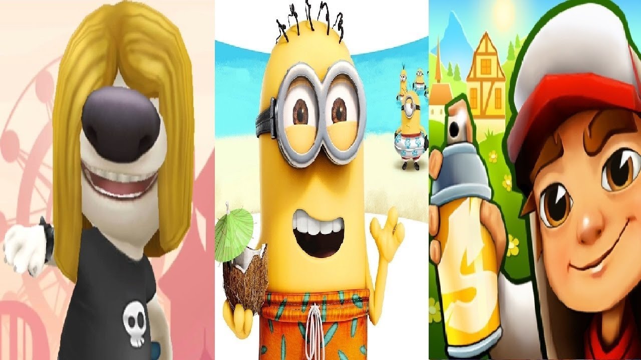 Despicable Me - Minion Rush SUMMER CONTEST VS SUBWAY SURFERS ZURICH VS TOM bubble shooter HANK