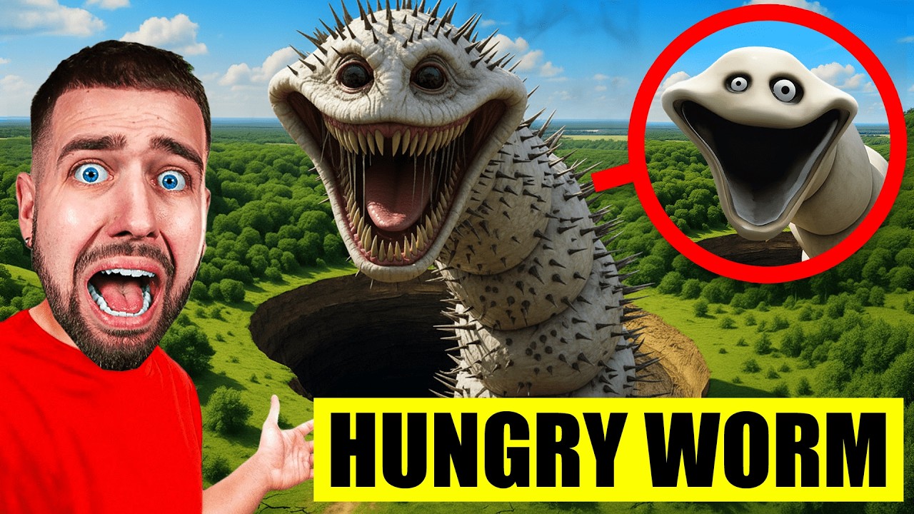 Я НАШЁЛ HUNGRY WORM В РЕАЛЬНОЙ ЖИЗНИ В ЗЕМЛЕ! ОГРОМНЫЙ ЧЕРВЬ! 🪱