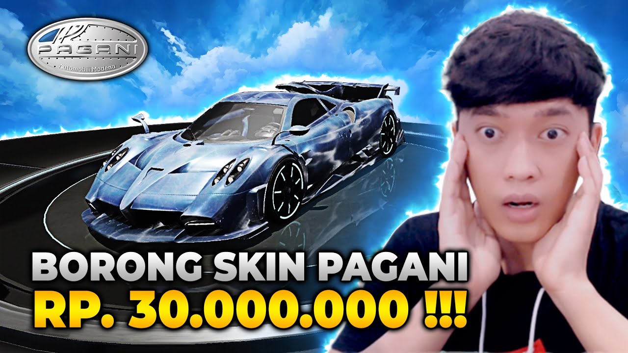 NEKAT BORONG SKIN MOBIL SPORT PAGANI SENILAI RP 30.000.000 !! REKOR GACHA DI INDONESIA - PUBG MOBILE