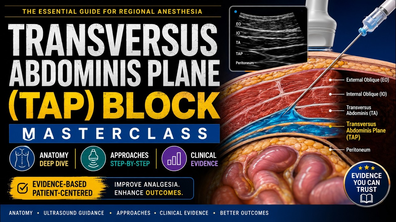 155 TAP (Transversus Abdominis Plane) Block Masterclass | Anatomy, Approaches & Clinical Evidence