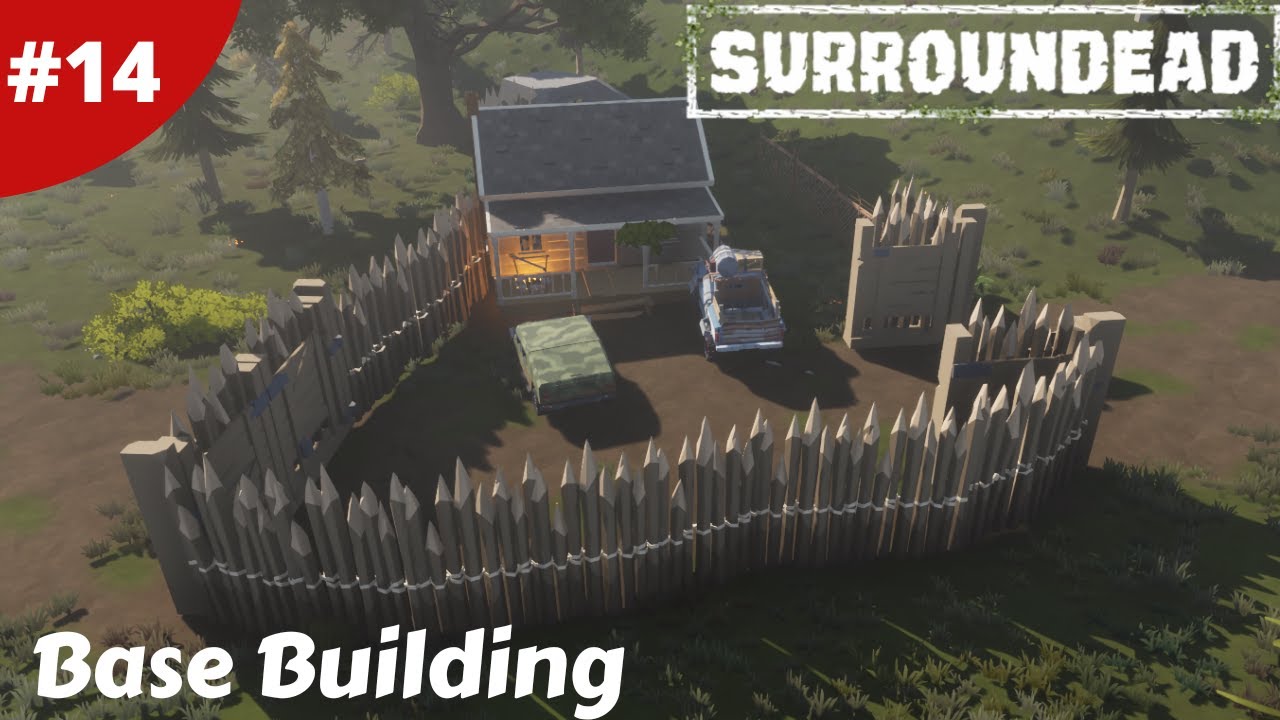 Building The Base Wall & Electricity In The Bunker - SurrounDead - #14 - Gameplay