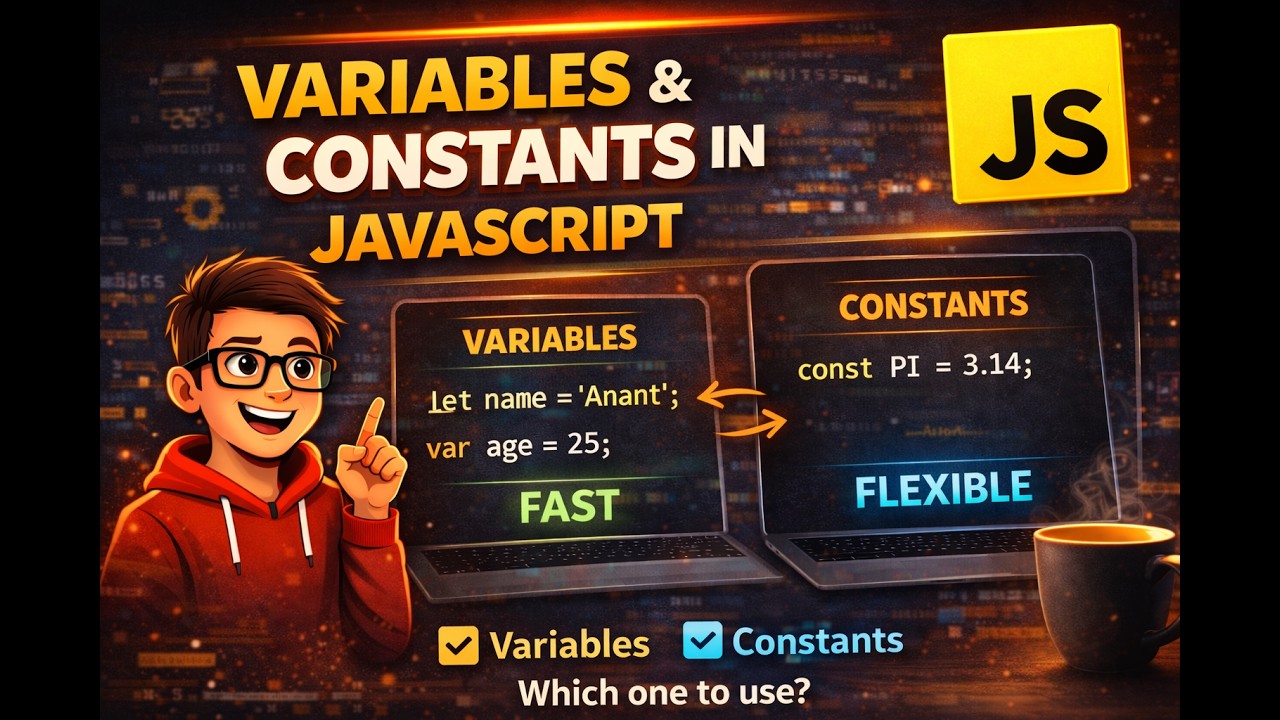 JS Essentials Storing Info | Variables & Constants | Inbuilt features