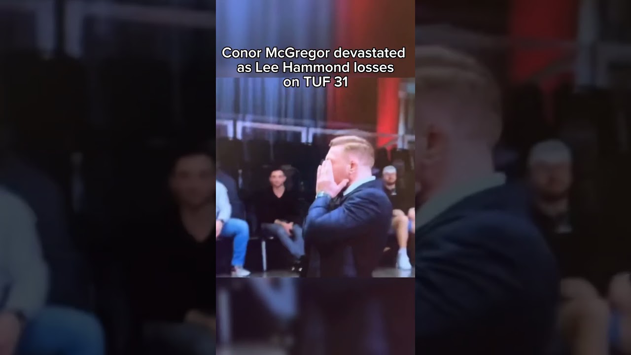 🚨 SPOILER: Conor McGregor devastated as Lee Hammond losses on TUF 31 💔 (via TW/giscorrectie)