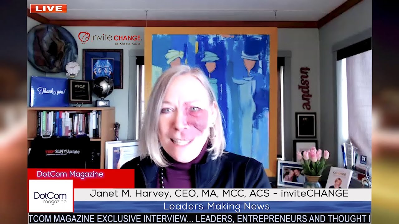 Janet M. Harvey, CEO, MA, MCC, ACS, inviteCHANGE, A DotCom Magazine Interview